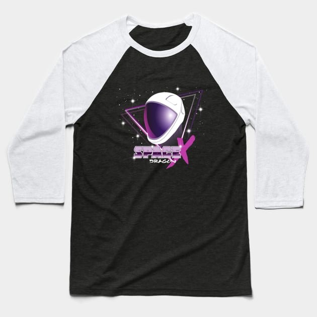 SpaceX Dragon Baseball T-Shirt by JacsonX